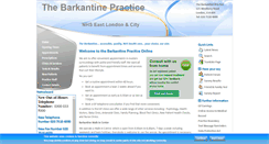Desktop Screenshot of barkantine.nhs.uk